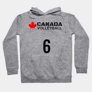 Canada Volleyball 6 Gift Idea Hoodie